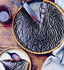 Tarte sans gluten à la confiture de fruits rouges