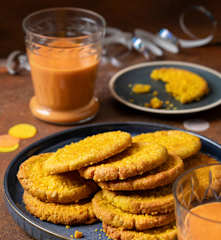 Goldtaler mit warmem Glücksshot