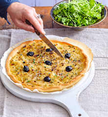 Pissaladière à la farine intégrale