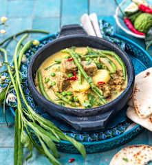 Gulai de seitan et légumes