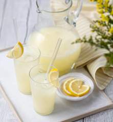 Zitronenlimonade zuckerreduziert