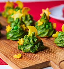 Kartoffeltannenbäume - Herzoginkartoffeln im Tannenbaum-Look