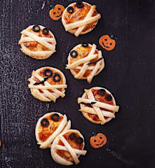 Mini pizzette mummia