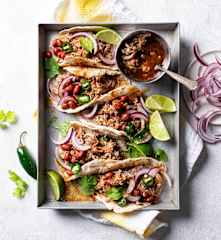 Quick pulled pork in beer sauce