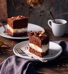 Schoko-Birnen-Sahne-Kuchen