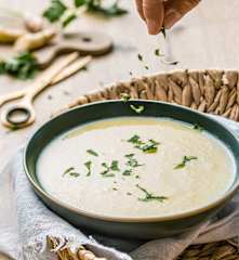Crema de espárragos blancos