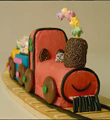 Choo choo train celebration cake
