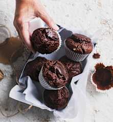 Triple chocolate muffins
