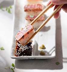 Nigiri de tataki de atún