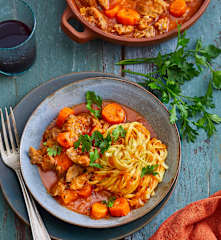 Mijoté d'agneau aux carottes et au persil