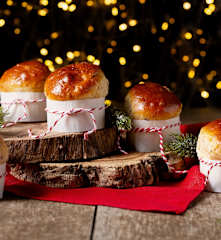 Mini Cherry Panettones