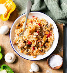 雞肉蘑菇飯 雞肉蘑菇飯