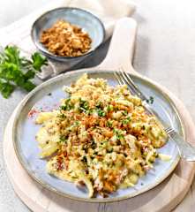 Käsespätzle mit Speck aus dem Varoma®