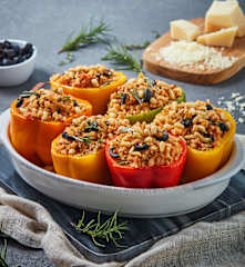 Stuffed Peppers with Herbed Quinoa
