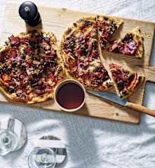 Meat feast pizza