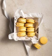 Makaroniki z lemon curd