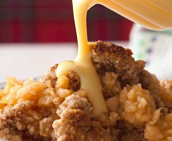 Apple Crumble mit Vanillesauce - Cookidoo® – das offizielle Thermomix ...