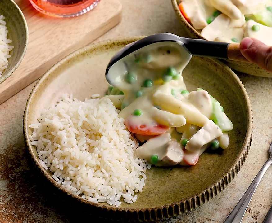 Hühnerfrikassee mit Spargel - Cookidoo® – das offizielle Thermomix ...